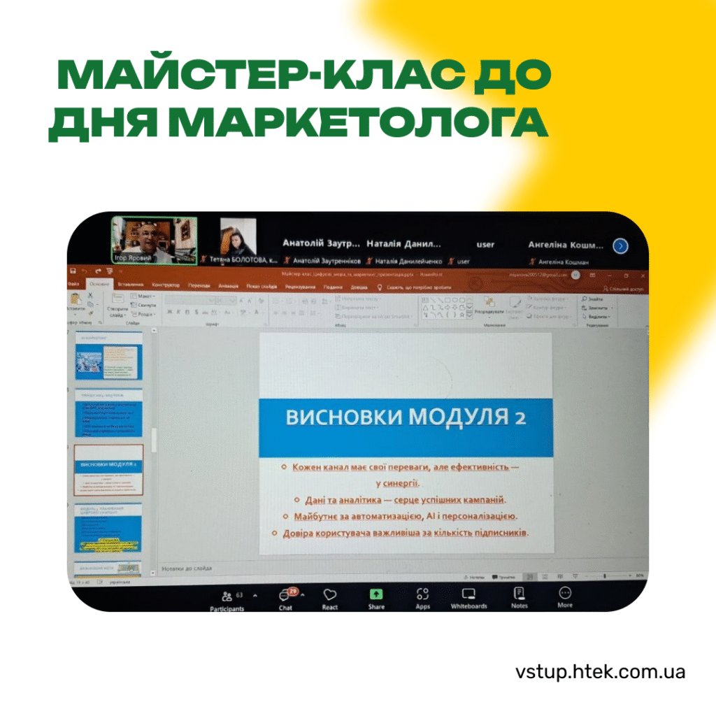 Майстер-клас до Дня маркетолога